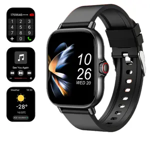 Smartwatch Monitor - Touchscreen Wireless Smart Watch with Bluetooth Calls, Customizable Dials, Weather Forecast, Fitness Tracking, Silicone Build, Android Compatibility - Ideal for Workouts, Daily Life,summervibes