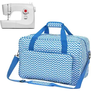 Sewing Machine Case - Travel sewing machine bag with handle - New Sewing Machine Carrying Case - Suitable for Most Standard Sewing Machine (Blue)