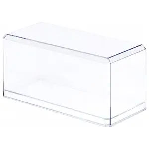 Pioneer Plastics Plastic Beveled Edge Display Case, 3.5" W x 3.75" D x 8" H (Mailer Box)