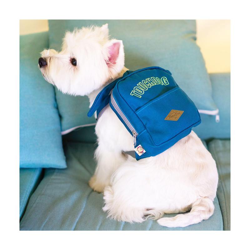 Touchcat Navy Large Dog Backpack Harness