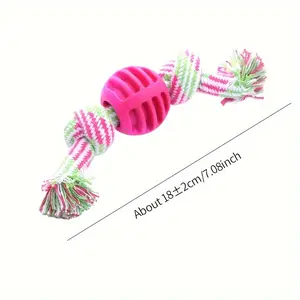 Pet Dog Toy Cotton Rope Double Knot Ball Durable Chewable Teeth Cleaning Toy Ball Pet Supplies treat pouch seatbelt quirky gift weatherproof case notangled sympathy training collars breathable mesh cat harness for LED Light Up Dog Safety Collar adjustable