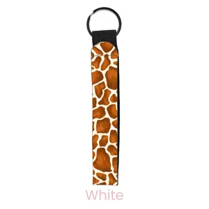 abbyrose Giraffe Wristlet Key Chain White