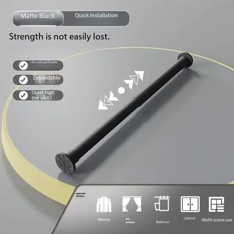 Matte black  50-80cm/19.69-31.5in