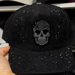 Skull hats black red undervisor SnapBack for man