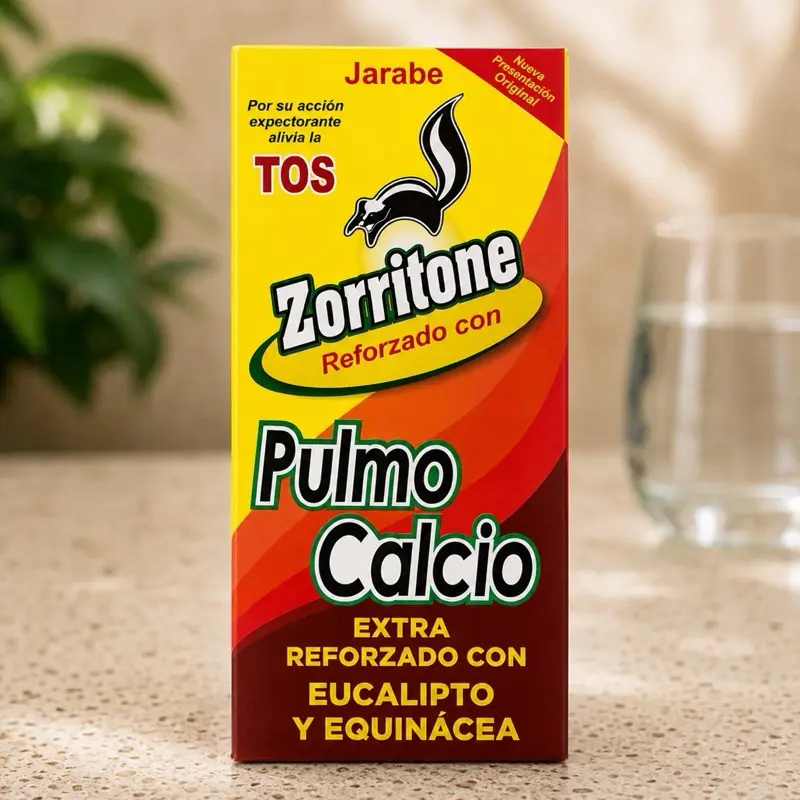 Zorritone Pulmo Calcio Syrup with Eucalyptus & Echinacea | Traditional Herbal Cough Syrup | 120 mL