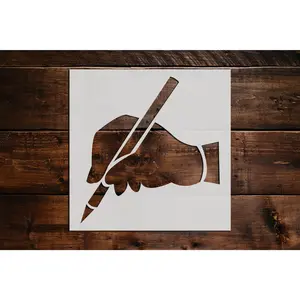 A Hand Writing Stencil - Art and Wall Stencil