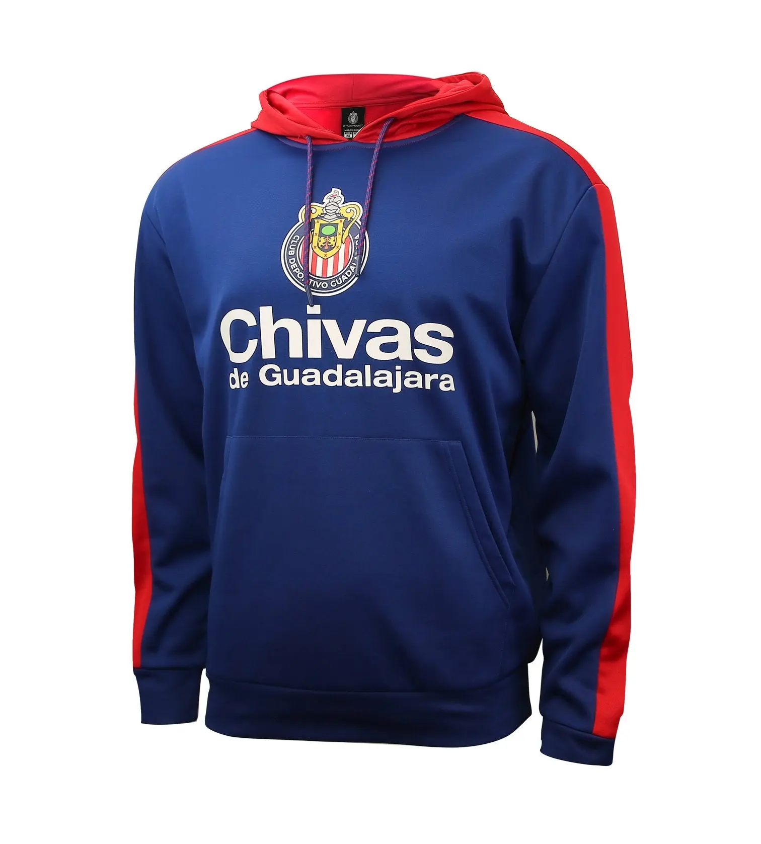 Chivas Guadalajara Side Step Men's Blue Pullover Hoodie Sweatshirt