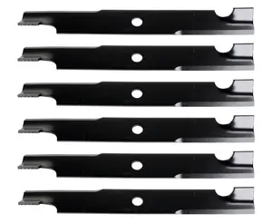 6pk Replacement for Hustler Zero Turn Mower Blades - 60"- Super Z X-One - Side Discharge