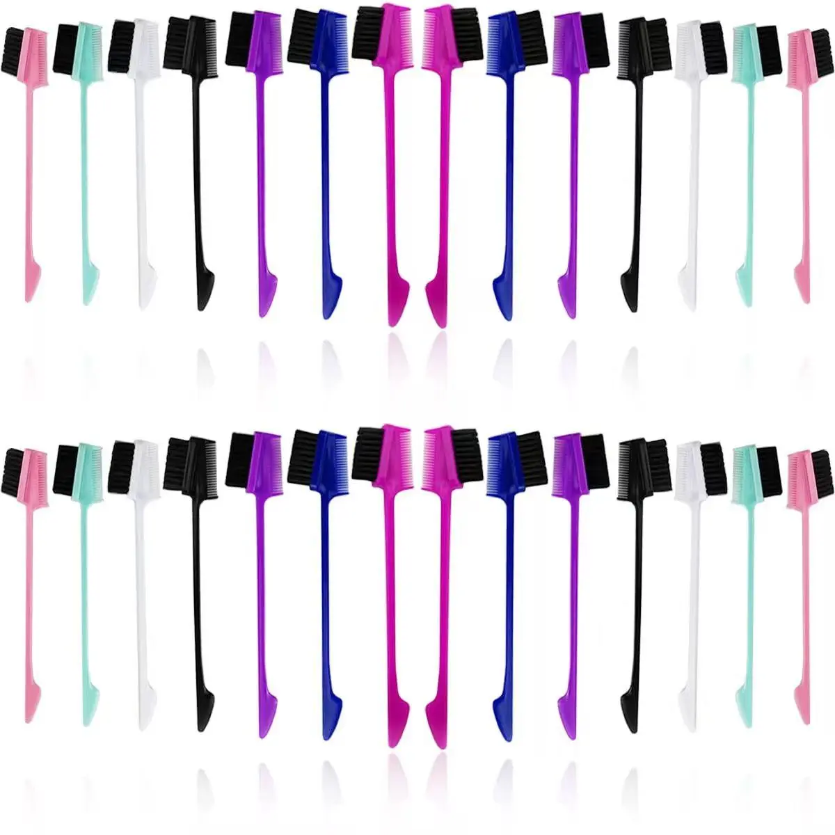 3 in 1 Hair Edge Brush Double Sided Hair Comb Pack Smooth Brush Comb Grooming