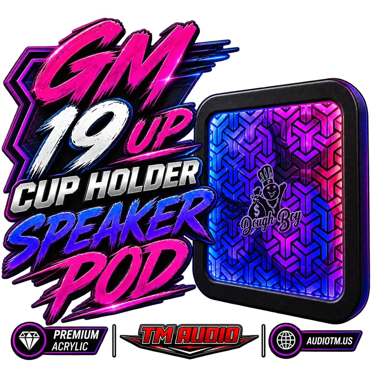 Cup Holder Speaker Pod — Chevy/GMC 2019-2025 Car Interior Organizers Car Essentials