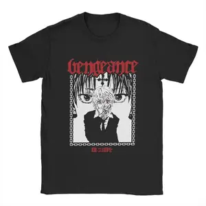 KURAPIKA VENGEANCE BLACK TEE - Short Sleeve Anime Graphic Tee - Menswear Top