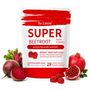 CoQ10 & Beetroot Gummies — Dietary Supplement (60 Count). Supports Healthy Blood Pressure and Heart Health.