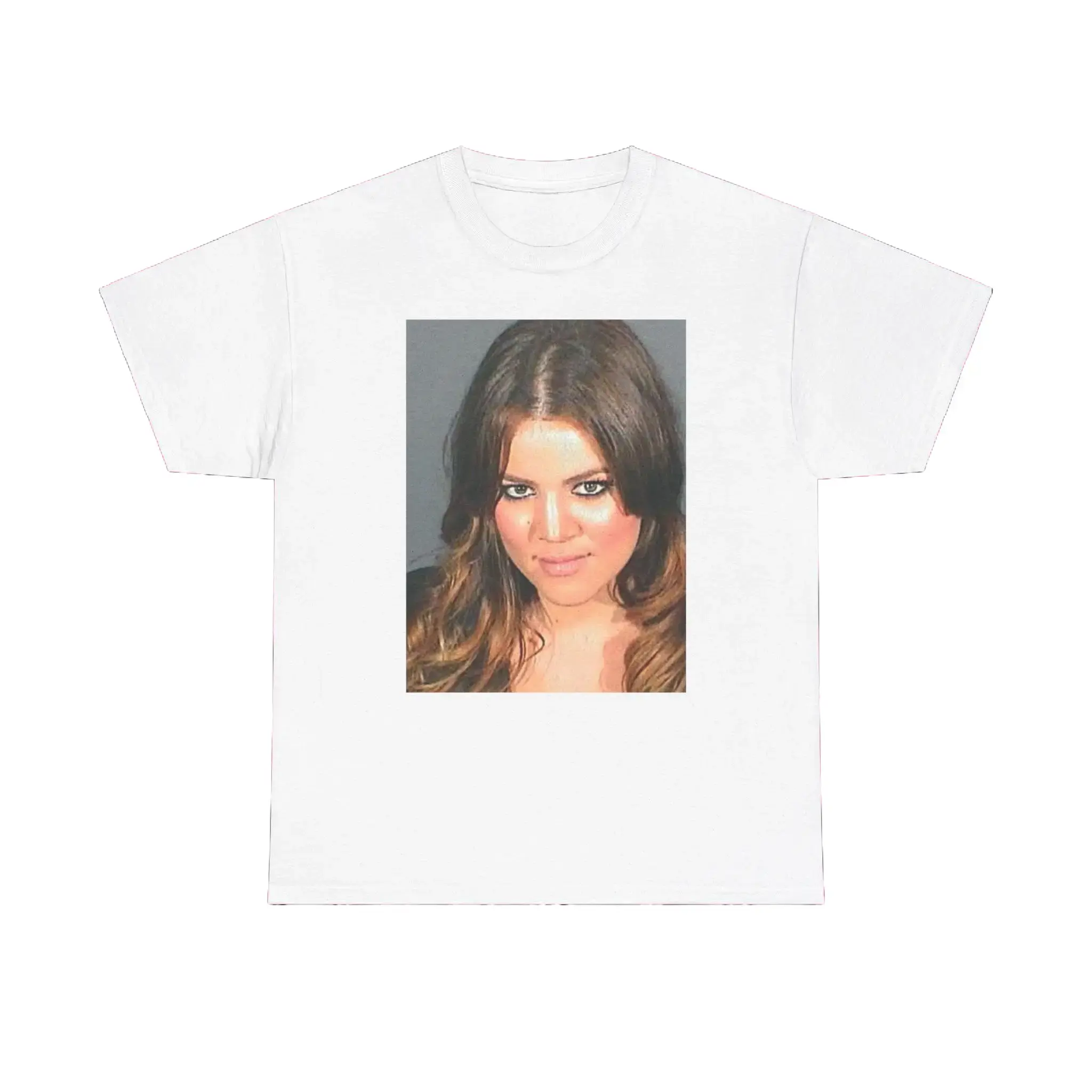Khloe Kardashian Mugshot T-Shirt, Funny Y2K Celebrity Graphic Tee, Iconic KUWTK Meme Shirt
