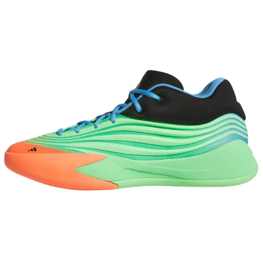 Adidas Dame X Lime Burst' Stylish Comfortable Durable Non-slip Low Top Basketball Shoes Unisex Black KI5949