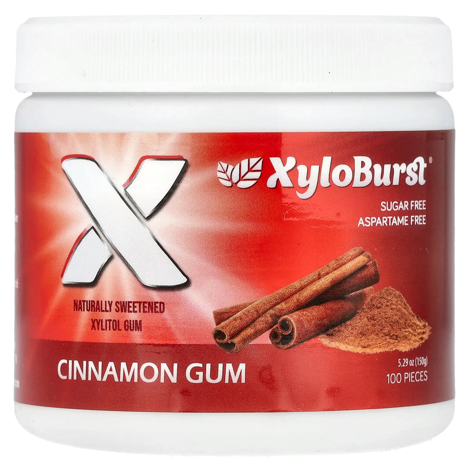 Xyloburst Xylitol Gum, Cinnamon, 100 Pieces, 5.29 oz (150 g) Xyloburst Xylitol Gum, Cinnamon, 100 Pieces, 5.29 oz (150 g)