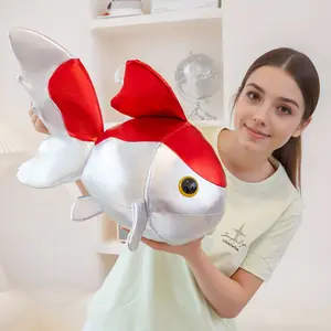 Cute Plush Goldfish Toy, Creative Bilateral Fish Doll, Tropical Fish Figurine, Aquarium Decoration, Birthday Gift, Home Decor