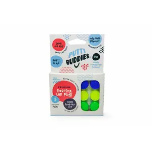Putty Buddies FLOATING Earplugs 3-Pair Pack - 1 Set.  Authentic Earvolution Floating Putty Buddies Ear Plugs for Swimming - Invented by an Ear Physician - Moldable, Premium, Silicone - Floats on Water - Waterproof - Made in The USA