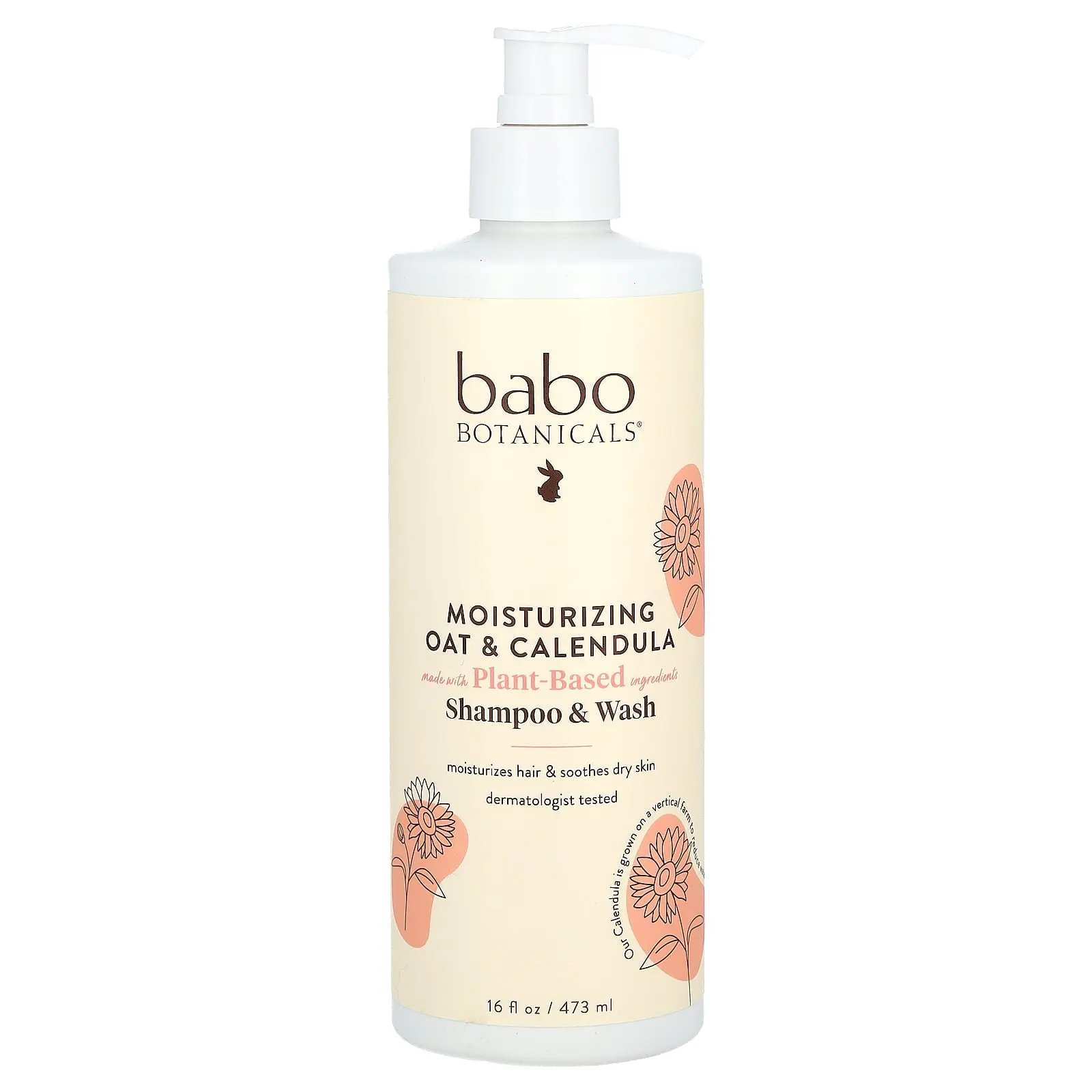 Babo Botanicals Moisturizing Shampoo & Wash, Oat & Calendula, 16 fl oz (473 ml) Babo Botanicals Moisturizing Shampoo & Wash, Oat & Calendula, 16 fl oz (473 ml)