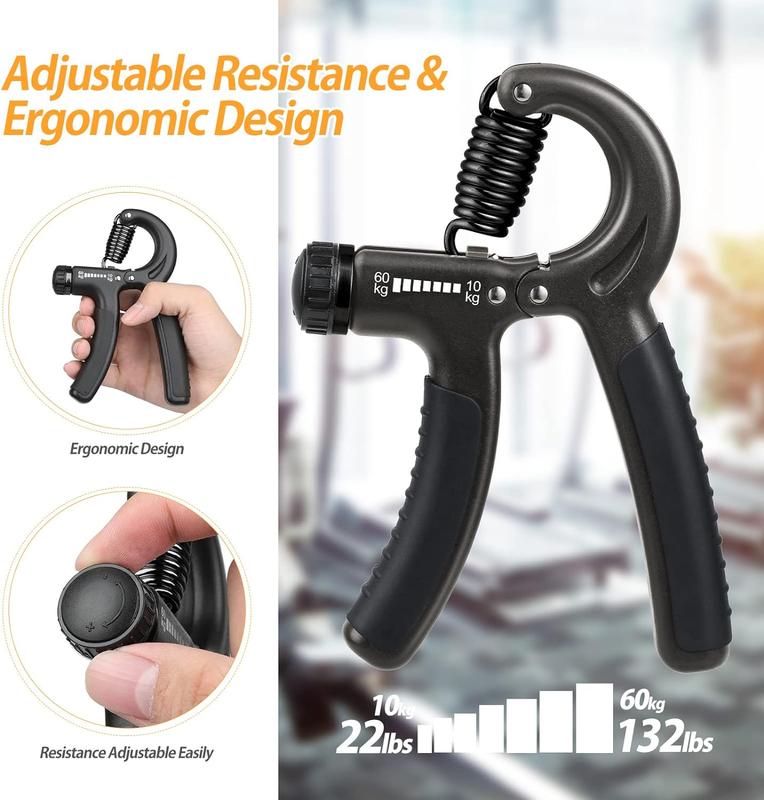 Adjustable Forearm Strengthener - Grip and Hand Strength Trainer (11-132lbs/5-60kg) - Ideal for Musicians, Athletes, and Hand Injury Recovery forearm gripper Adjustable Forearm Strengthener - Grip and Hand Strength Trainer (11-132lbs/5-60kg) - Ideal for Musicians, Athletes, and Hand Injury Recovery forearm gripper