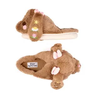 Puffy Cloud Slippers - Tiny Protectors Maple Bunny Slippers -Cozy House Footwear for Women with Thick Rubber Sole & Plush Fabric