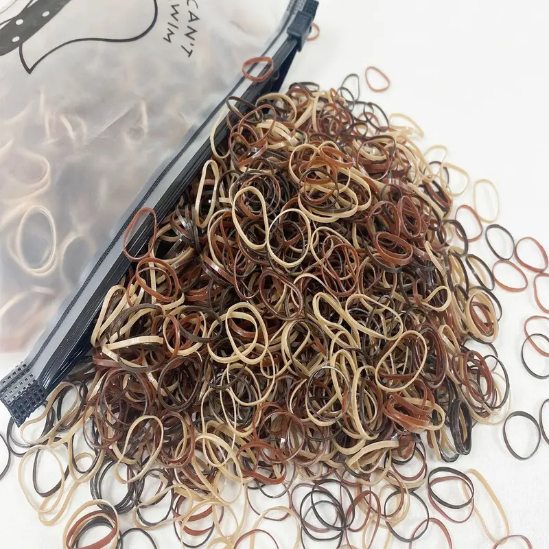 1000 Cute Style Polyester Fiber Non-Woven Rubber Bands, Vibrant Colors, High Elasticity, Ideal for Hair Accessories, All Hairstyles, Ponytail, Ponytail Hair Accessory