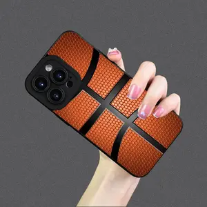 Basketball Pattern Phone Case, Decorative Phone Protective Cover, Shockproof Phone Cases Compatible with iPhone 11 12 13 14 15 Pro Max