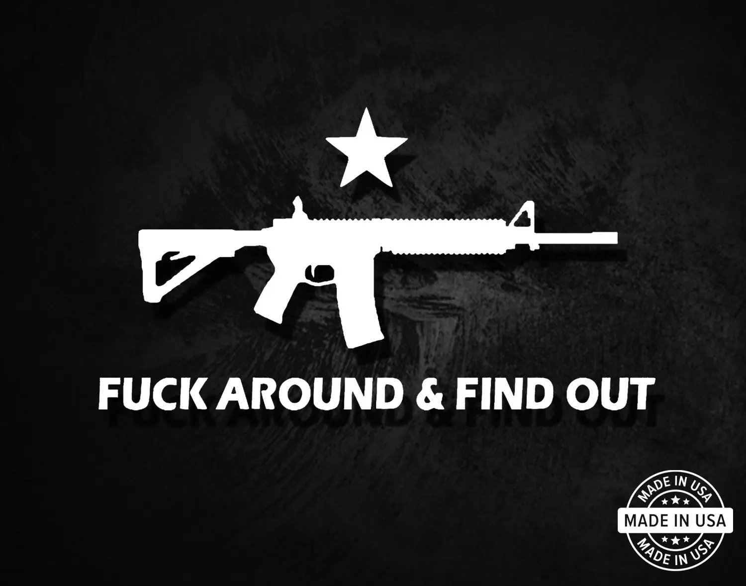F*ck Around & Find Out Decal, FAFO Vinyl Die Cut Sticker