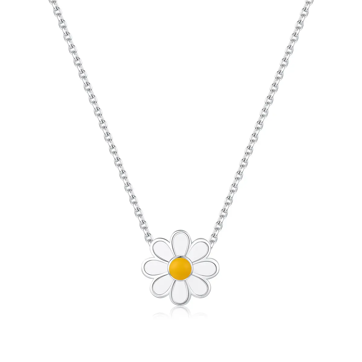 S925 pure silver forest-style daisy necklace - women's accessory - sweet and cute - the best gift choice
