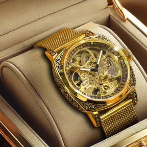 The New Model Stylish High-End Sophisticated Trendy Handsome Retro Minimalist Luminous Men's Mechanical Watch with Clasp