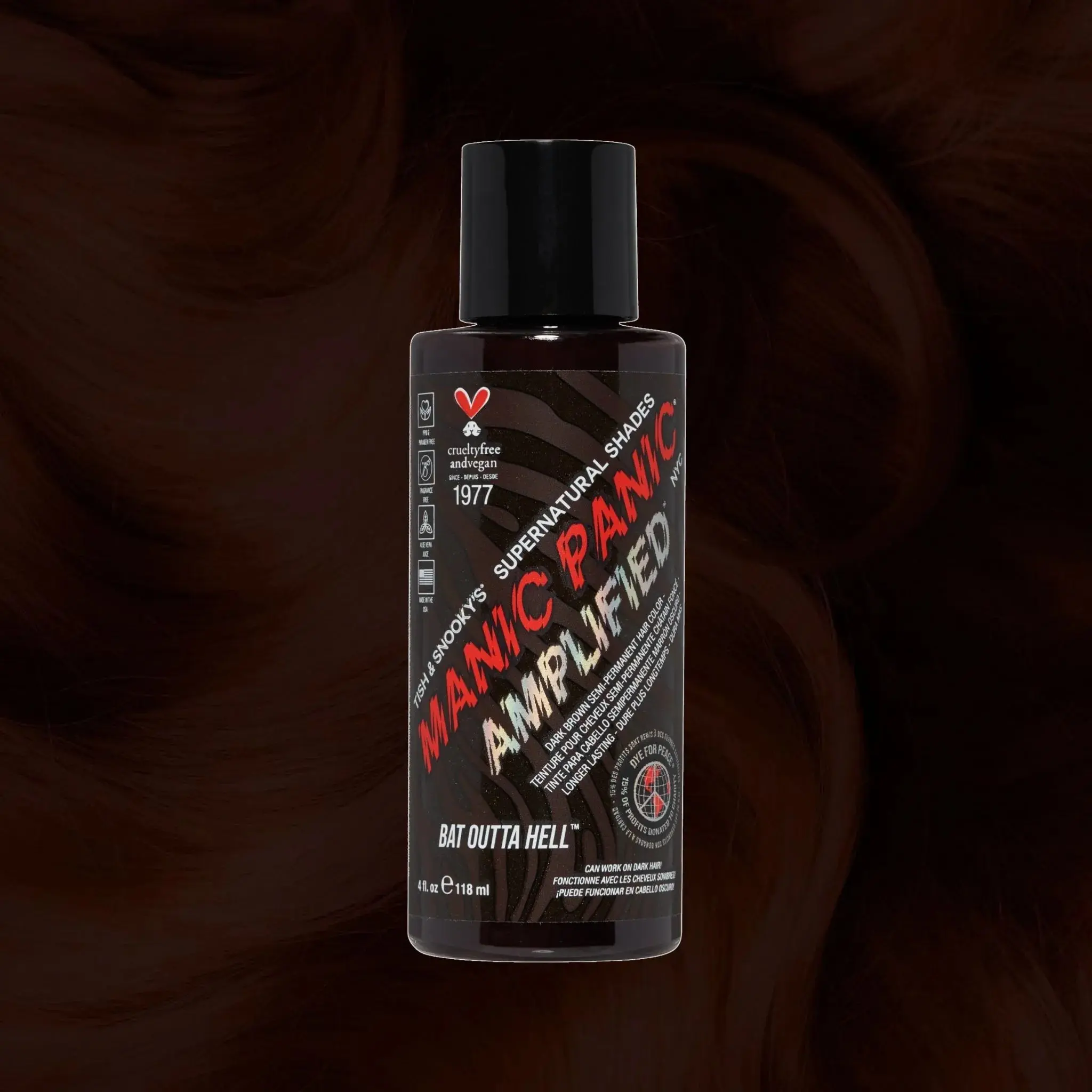 Bat Outta Hell® - Supernaturals - Amplified™ Dark Espresso Brown Semi-Permanent Hair Dye