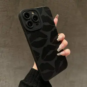 Lip Pattern Phone Case Casing, Anti-drop Cellphone Protective Case, Total Protective Shockproof Mobile Phone Cover for iPhone 15 Pro Max 14 13