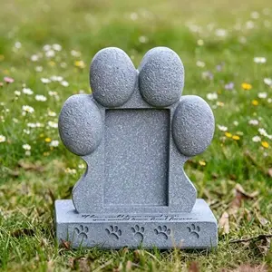 Puppy Paw Print Pet Memorial Grave Ornament