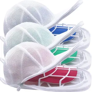 3 Pack Hat Washer for Washing Machine - Hat Cage for Washing, Laundry Wash Bags for Baseball Caps, Hat Cleaner for Washing Machine or Dishwasher, Cap Washer Frame for Flat & Curved Hats