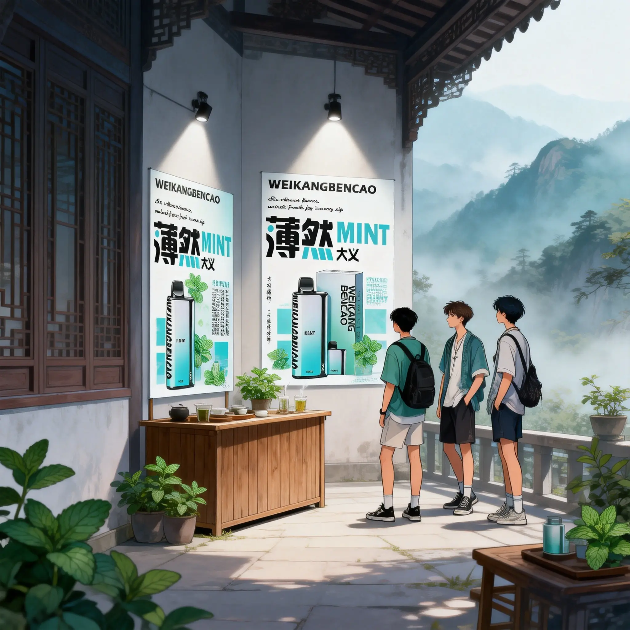 Stylish Gradient Sustainable Large Capacity Design, Capacity Level Display, Refreshing Fruit Mint Scent Infused with Premium Natural Plant Essence