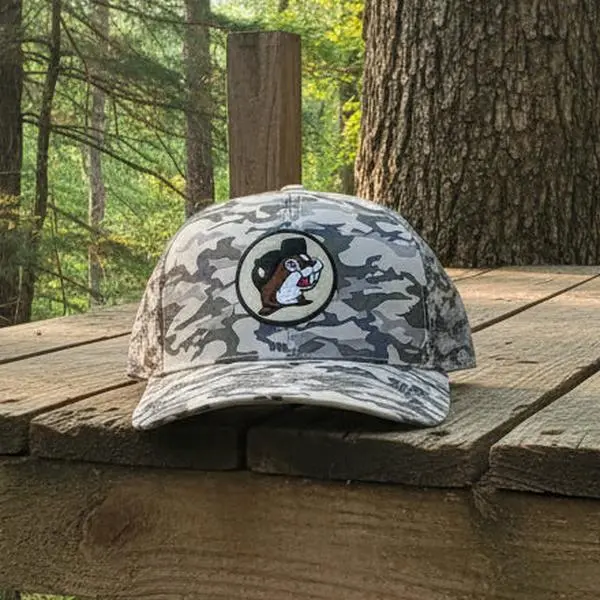 Buc-ee's Green Camo Trucker Hat