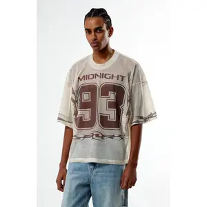 Pacsun Men's Midnight 93 Cream Mesh Jersey
