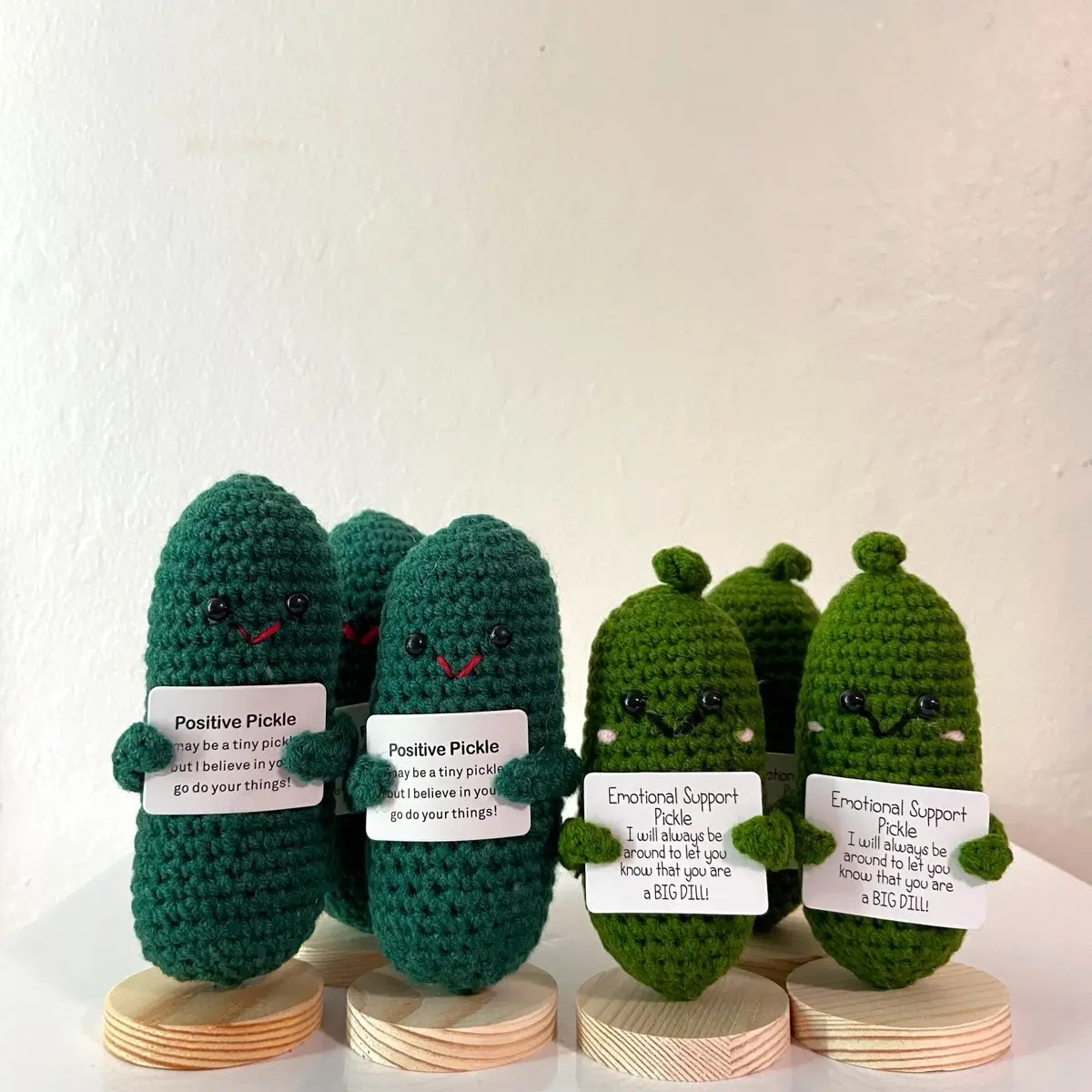 Positive Emotional Support Pickle Crochet