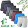 {Buy 7 Get 7 Free} Men's Classic Bamboo Viscose Seamless Boxer Briefs Set - Open Crotch, Mid-Rise, Long Leg, Breathable, Guy Intimate Gifts, All-Season Daily Use, Plain,sohochic