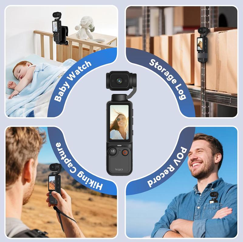 【Christmas Gift】W&O Portable Vlogging Camera with 180° Rotating Lens, 2.5K/120fps Videos, Pocket Video Camera for Photography, Digital Camera for Meeting and Daily Use with 32GB SD Card,  Ideal Gift for Girls, Boys, and Beginners, Birthday Christmas Gift