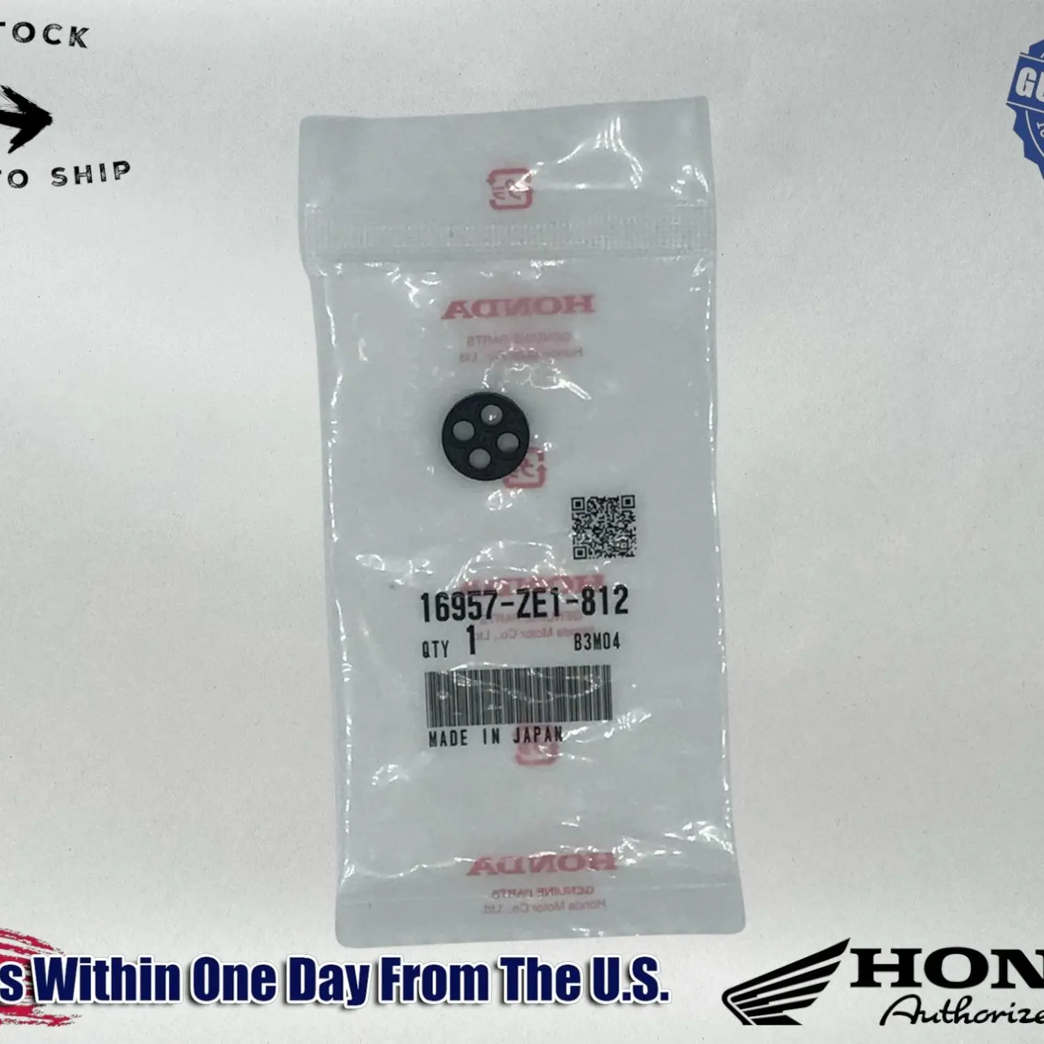 Honda OEM GX EG EZ Generator Petcock Gasket 16957-ZE1-812