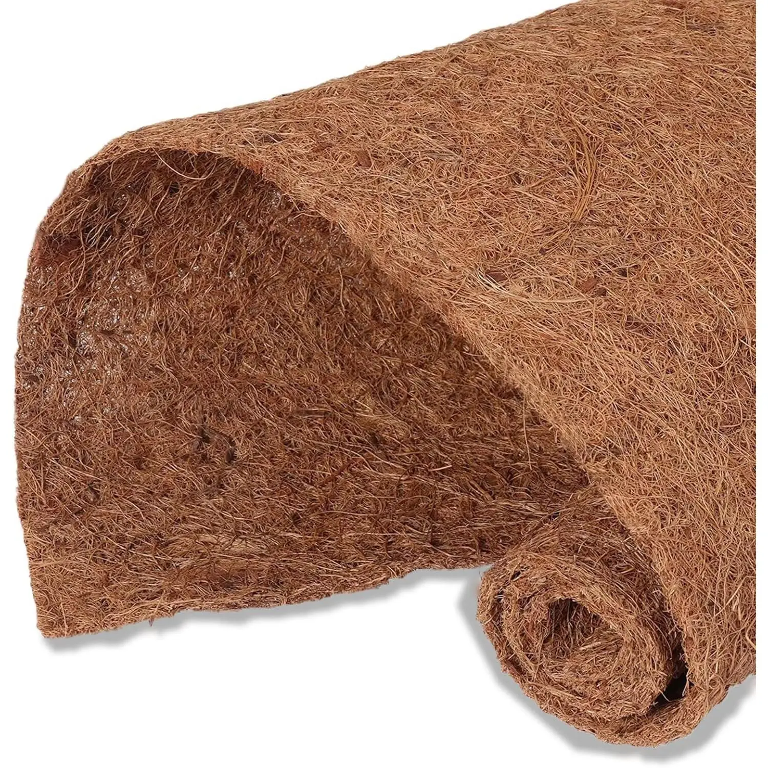 Coco Coir Fiber Liner Roll Sheet, Coconut Fiber Pad, Coconut Husk Liners Mat for Planters Baskets, DIY Moss Pole - 12x48 inch