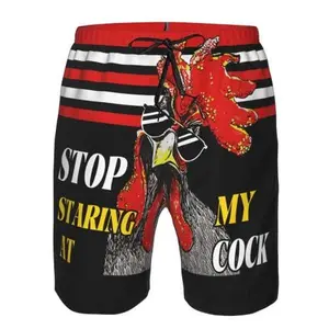 Mens Swim Trunks with Compression Liner Casual Funny Board Shorts Quick Dry Beach Swimwear with Pockets