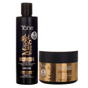 Tahe Magic Rizos Kit: Low Poo Shampoo 300ml + Magic Curls 3-in-1 intensive mask 300ml