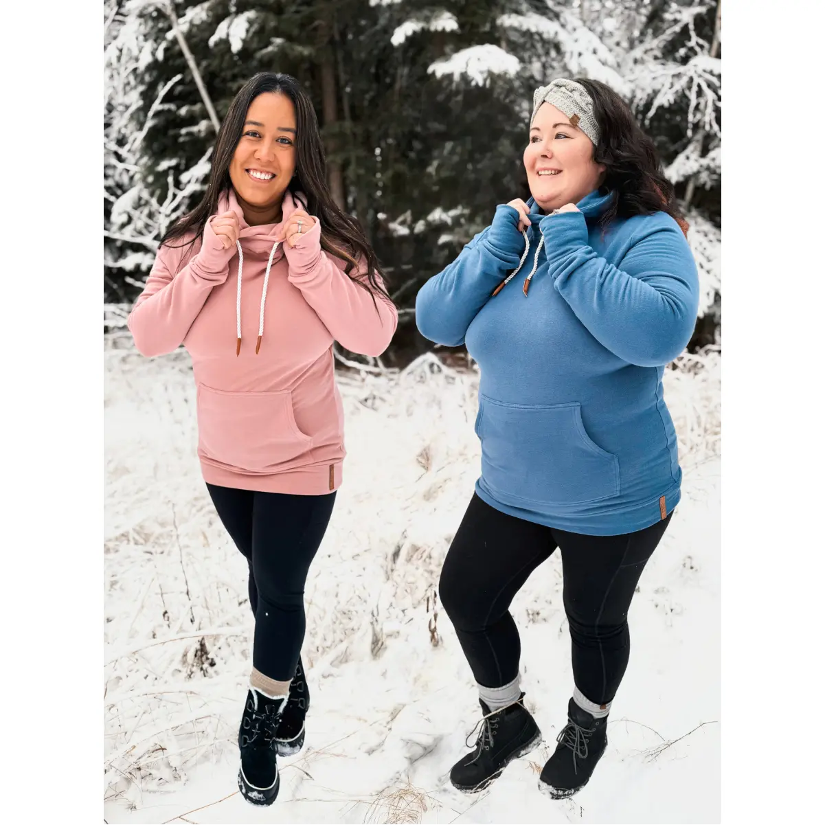 AK Apparel Cowl Neck Hoodie