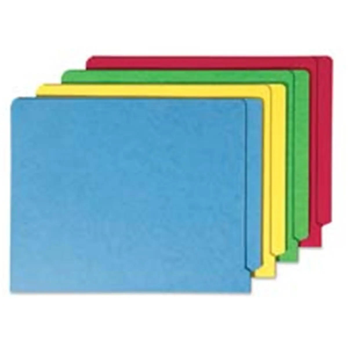 Smead Manufacturing Company SMD25110 End Tab Cardstock Folder - Straight Cut, Letter Size, 9.50in H, 1/2in Shelf-Master Reinforced Tab, 11 Point Stock, Scored for 3/4" Expansion - For Clinic File Sorting Frequent Use