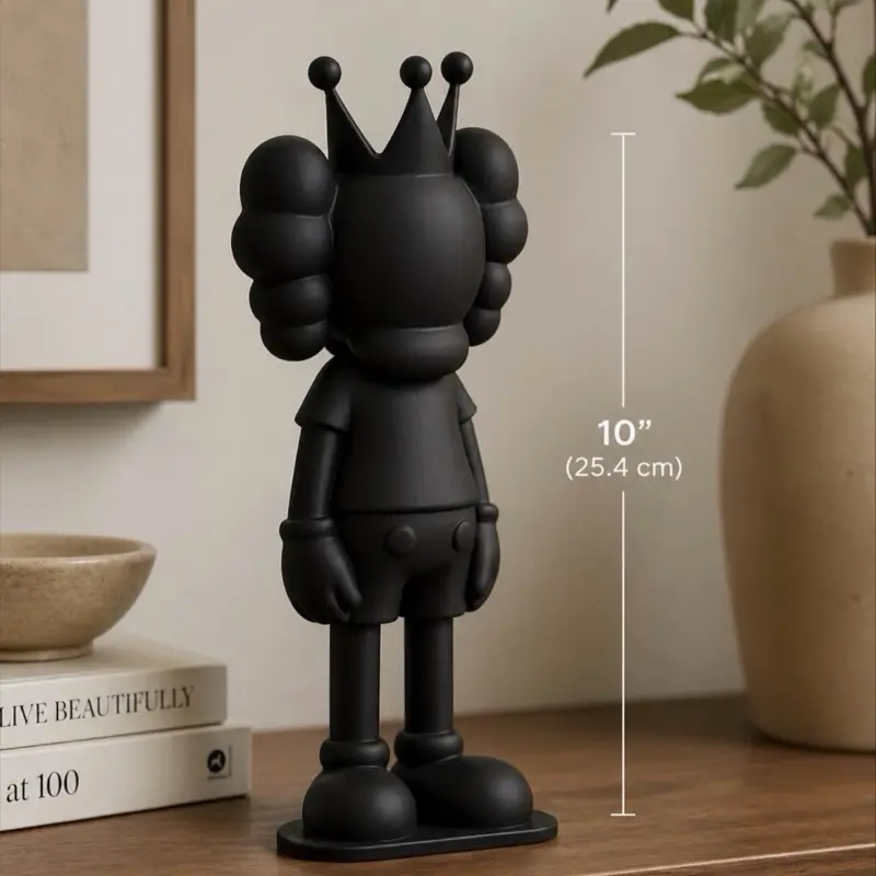 10-Inch Multi-Color Sculpted Statue - Modern Artistic Plastic Decoration Figure with Print, Collectible Home Supplies Ornament for Office Desk Tabletop Display & Gifting