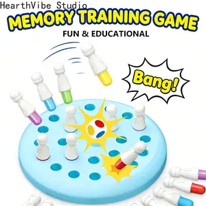 Memory Chess, Color Matching Memory Game, Kids Memory Match Color Stick, Educational Toys for 3+ Year Old