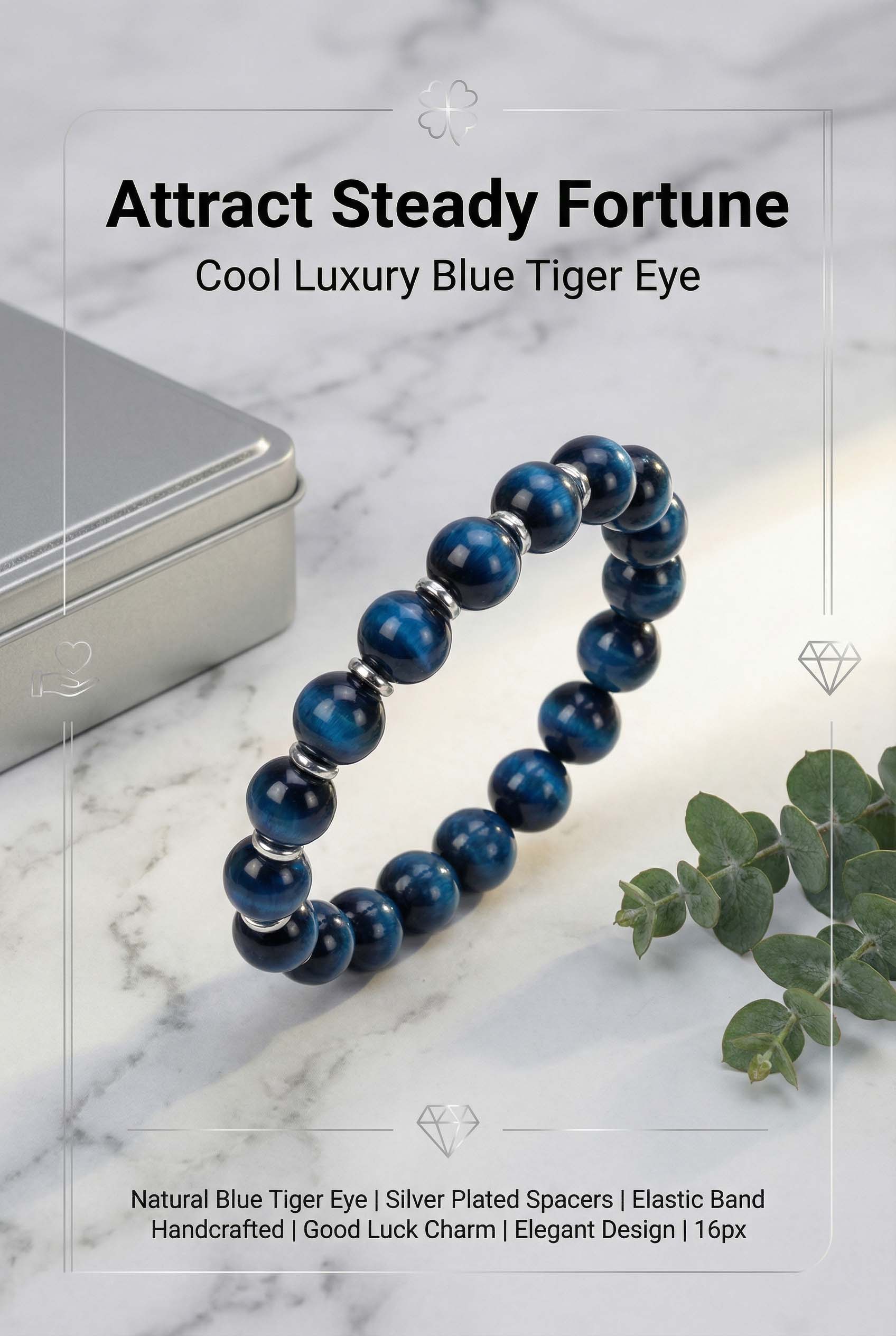12mm Large Natural Blue Tiger Eye Beaded Bracelet Lucky Wealth Protection Jewelry Gift 12mm Large Natural Blue Tiger Eye Beaded Bracelet Lucky Wealth Protection Jewelry Gift