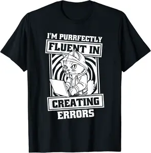 Coder Software Engineer - Developer Programmer Coding Cat T-Shirt - Andrewzhang Shop 93B0CN5X6W7T