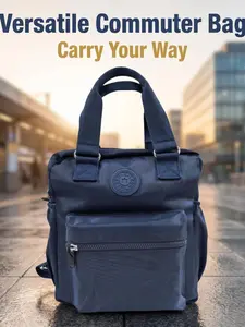 Waterproof Nylon Backpack, 2-In-1 Shoulder & Handbag, Lightweight, Large Capacity, Unisex, Perfect for School, Work, Travel